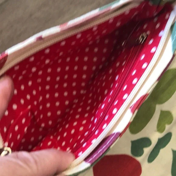 Bungalow 360 Women's Cotton Canvas Heart Wristlet - New with Tags - Picture 7 of 9